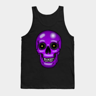 Skull, bruise purple, no background Tank Top